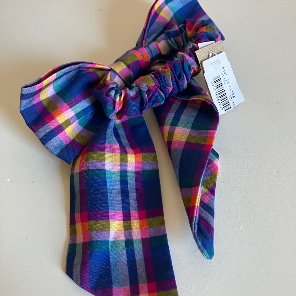 NWTs J.Crew Cotton Scrunchie Hair Bow - Picture 5 of 5